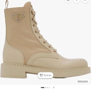 Prada Calzature Donna Lace-Up Boots